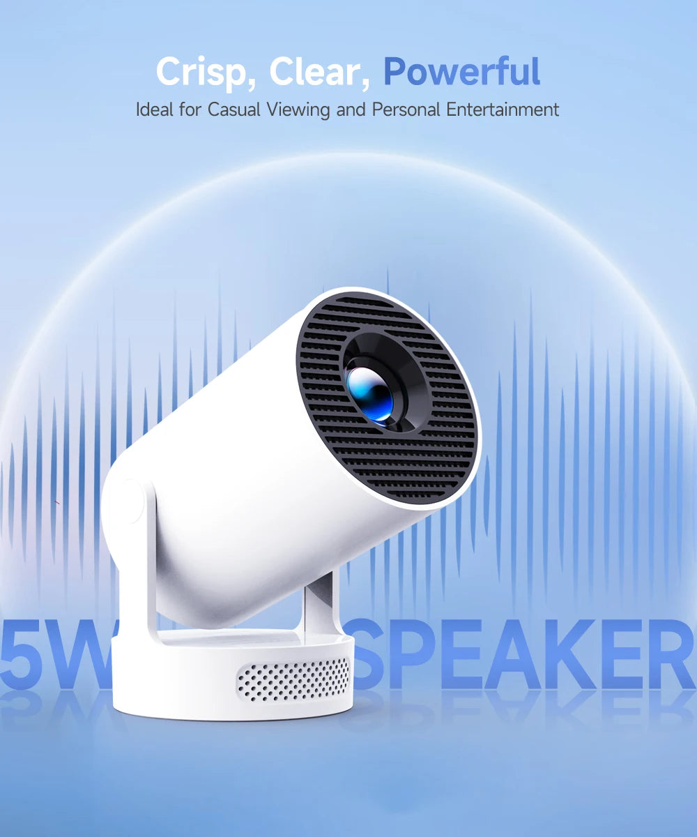 Magcubic HY300 Pro+ 4K Outdoor Projector 8000 Lumens Android 11 WiFi 6 BT5.4 Portable 5W HiFi Speaker 720P HD