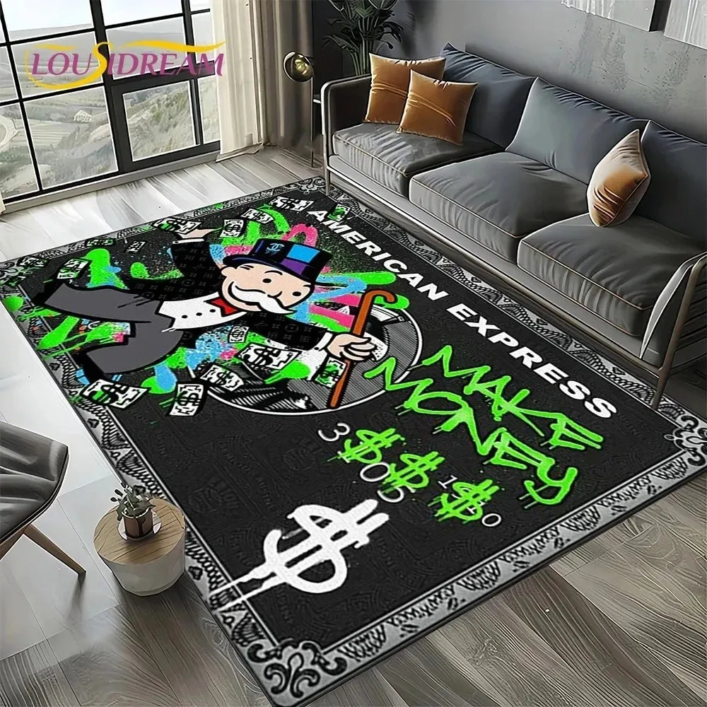alfombra antideslizante de dinero