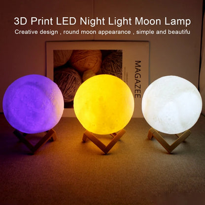 LUNA LED PARA DECORACION DE HOGAR