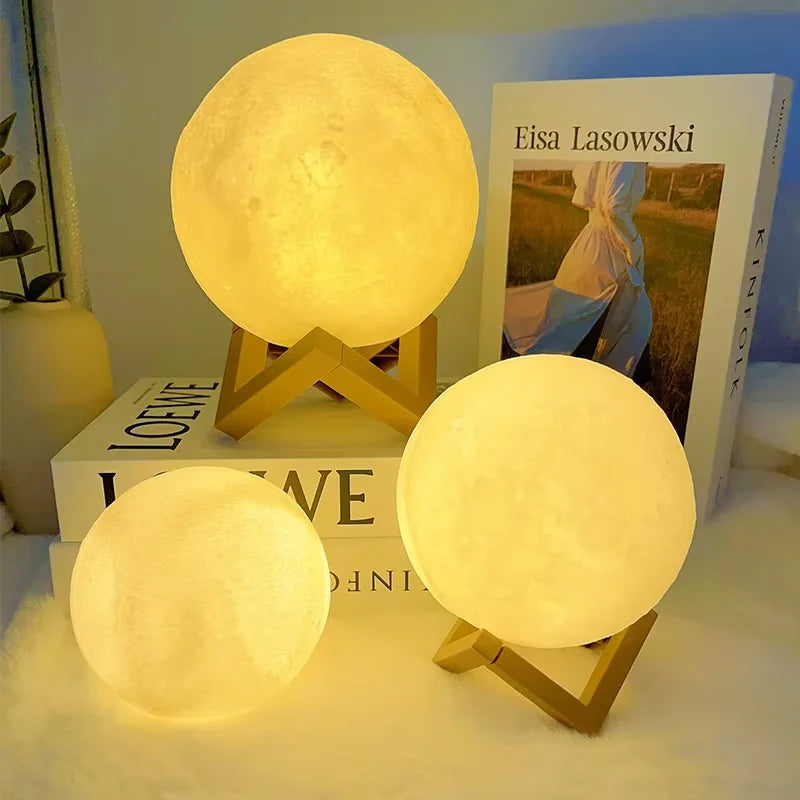 LUNA LED PARA DECORACION DE HOGAR
