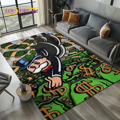 alfombra antideslizante de dinero