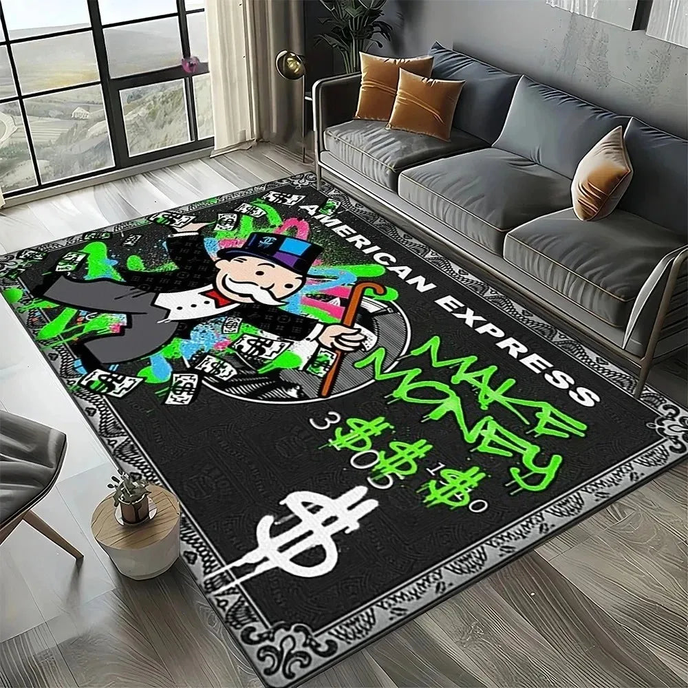 alfombra antideslizante de dinero