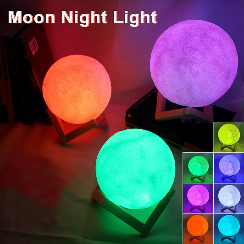 LUNA LED PARA DECORACION DE HOGAR