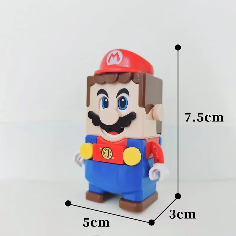 Super Mario Bros Luigi  Action Figure Assembled Model Toys mark box Dolls Childrenhand Holiday gift  Birthday Gifts spiderman