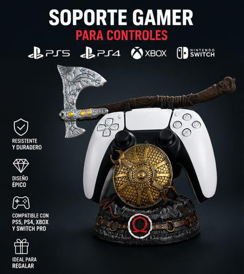 Soporte gamer GOD OF WAR para control PS4,PS5 y Xbox